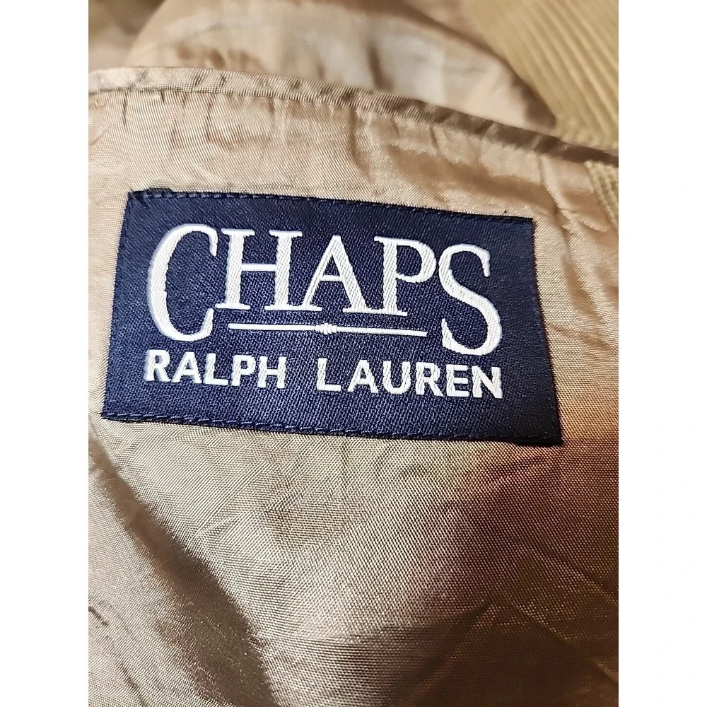 VINTAGE Chaps Ralph Lauren Corduroy Blazer Jacket Mens Sport Coat Academia 46